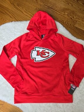 NFL Team KC Chiefs Hoodie, Boys Large, New With Tags